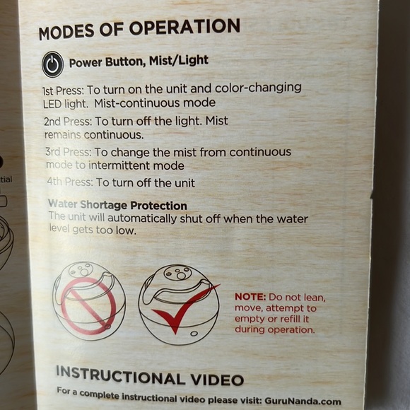 Ultrasonic Essential Oil Diffuser aromatherapy globe Guru Nanda - New - Picture 12 of 16